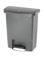 Rubbermaid Slim Jim Step On container grijs kunststof 30 ltr